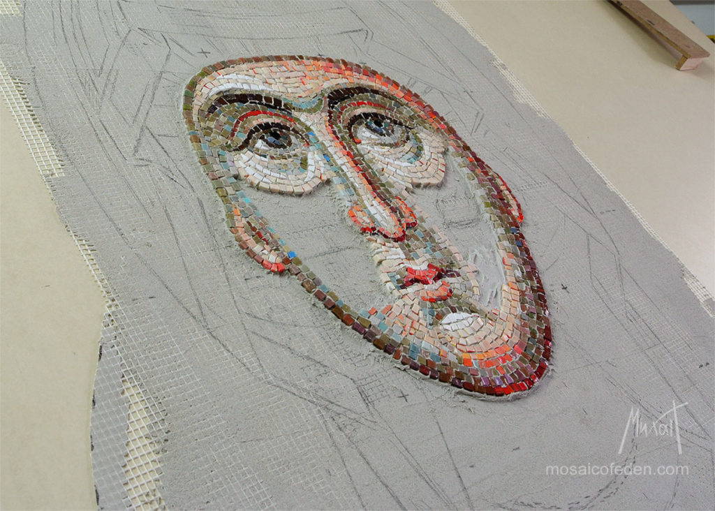Mosaic Theotokos of the Sign, Mother of God of the Sign, Mozaik Bogorodica